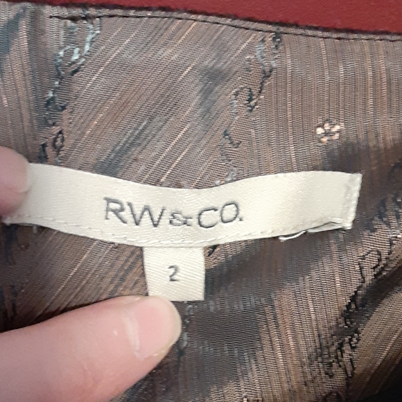 RW&CO Wool Womens Midi skirt with Lace hem - Picture 5 of 7